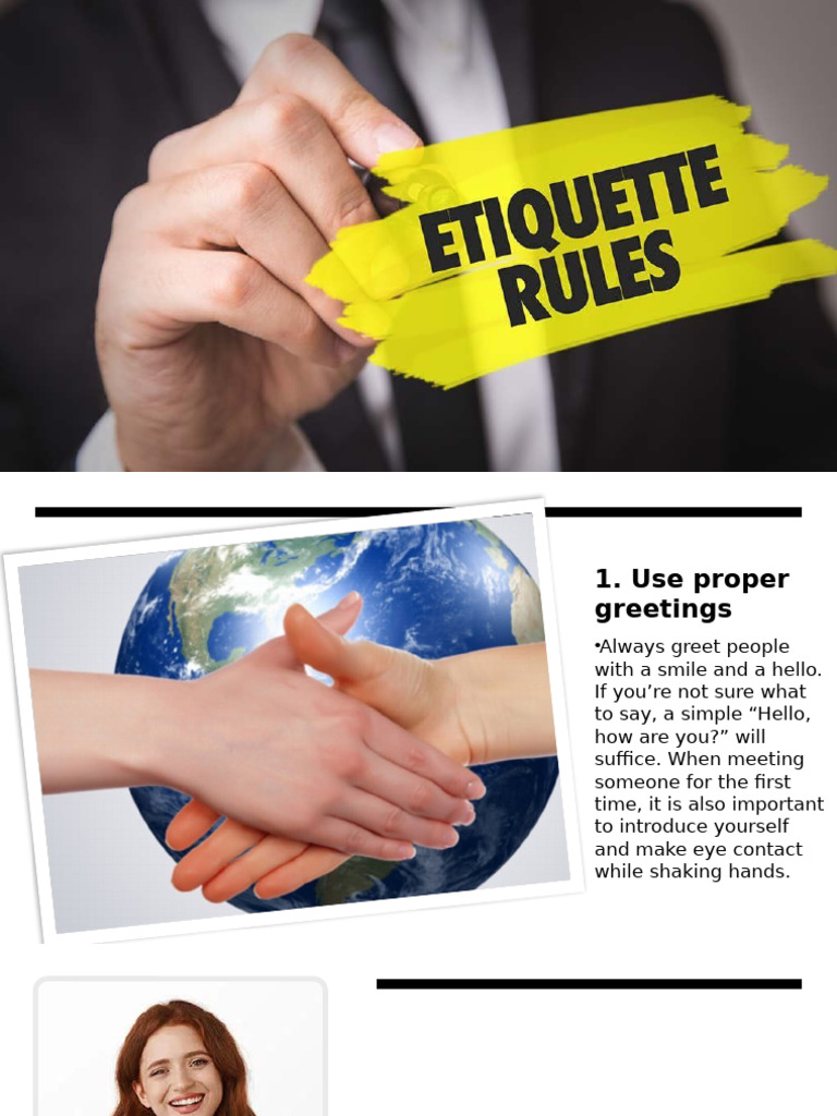 Essential Social Etiquette Tips | PDF