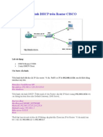 Cấu hình DHCP trên Router CISCO