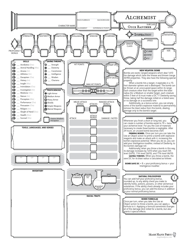 Alchemist Bomb Mechanics and Features | PDF