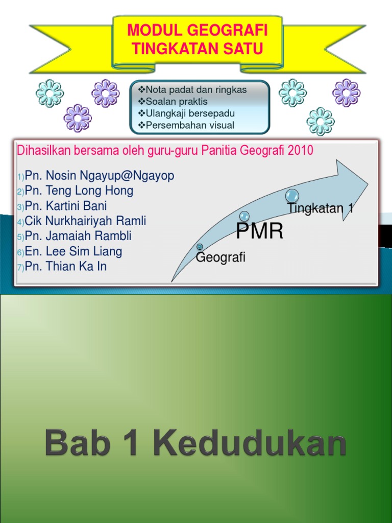 Modul Geografi Tingkatan 1  PDF