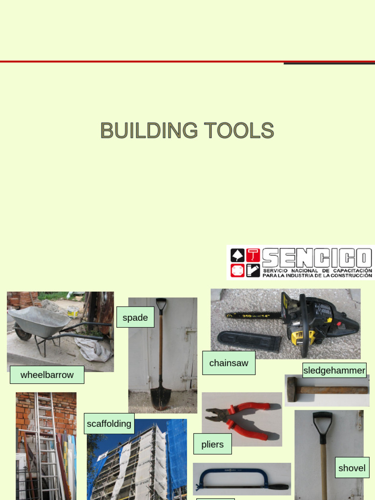 Essential Construction Tools and Uses | PDF | Cutting Tools | Tools