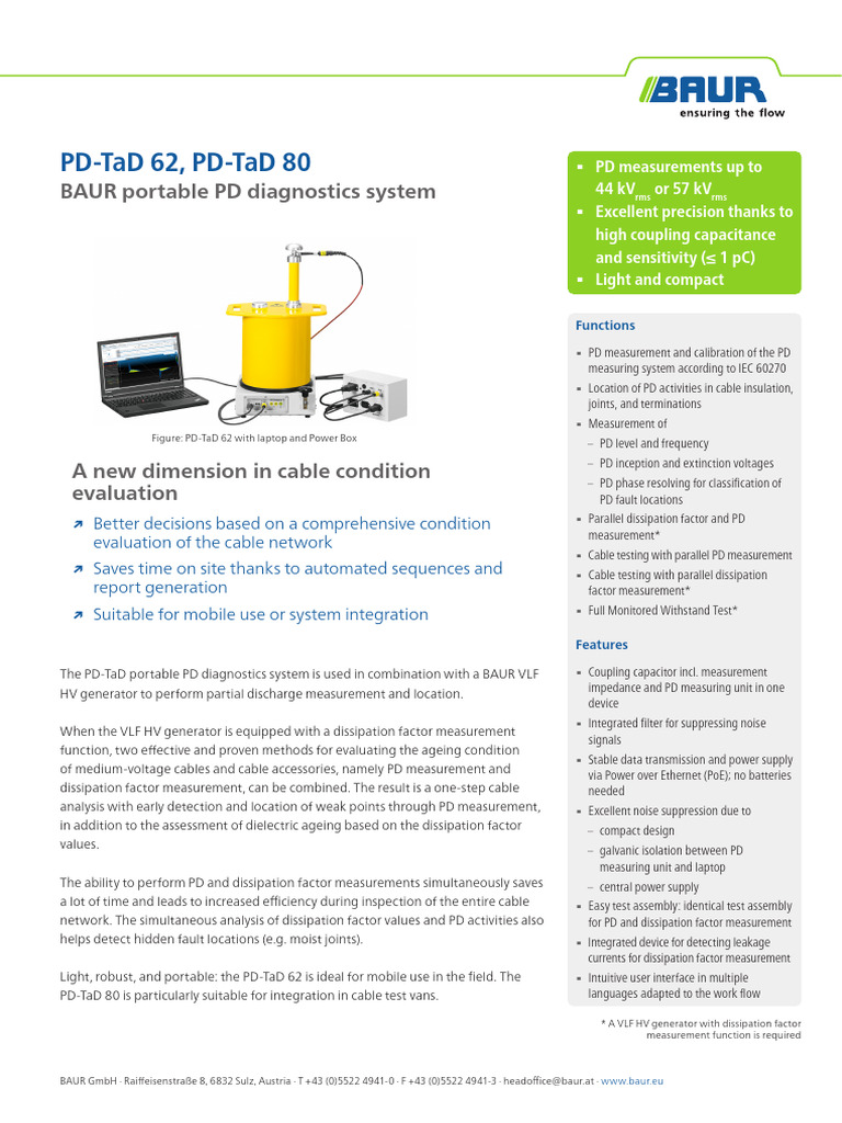 DS PD Diagnostics System PD-TaD BAUR En-Gb | PDF | Electronic ...