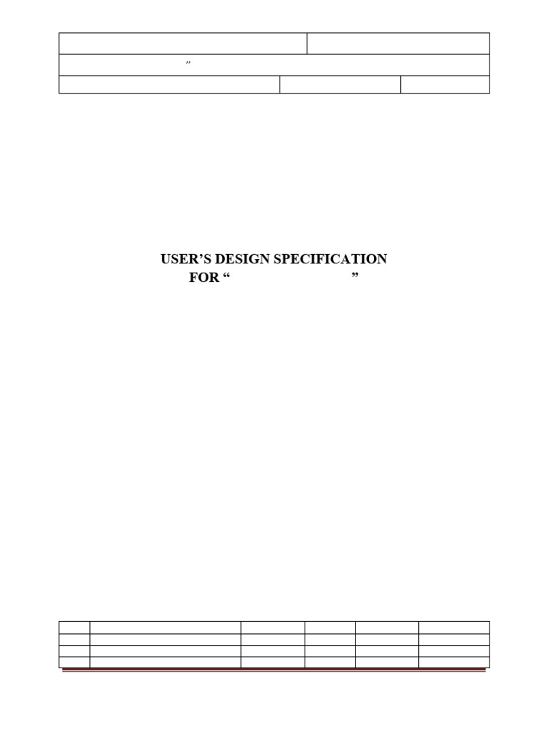 User Design Specification for 12