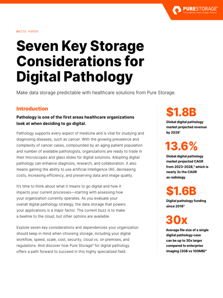 Storage Solutions for Digital Pathology | PDF | Cloud Computing ...