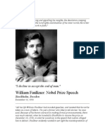 William Faulkner Nobel Prize Acceptance Speech