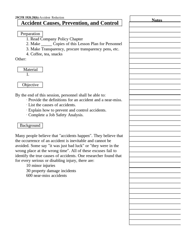 Accident Prevention and Control Guide | PDF | Safety
