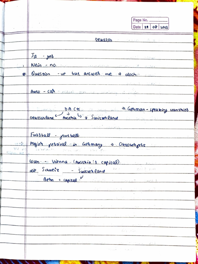 All German Notes Sem1 | PDF