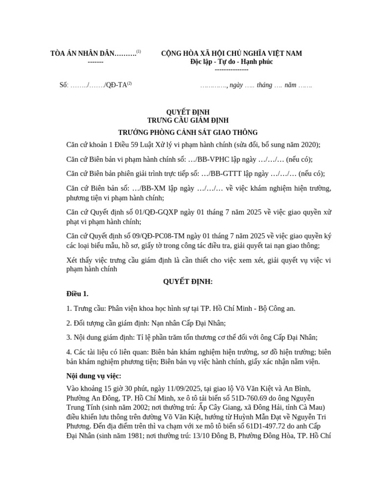 Mau So 14 Vds | PDF