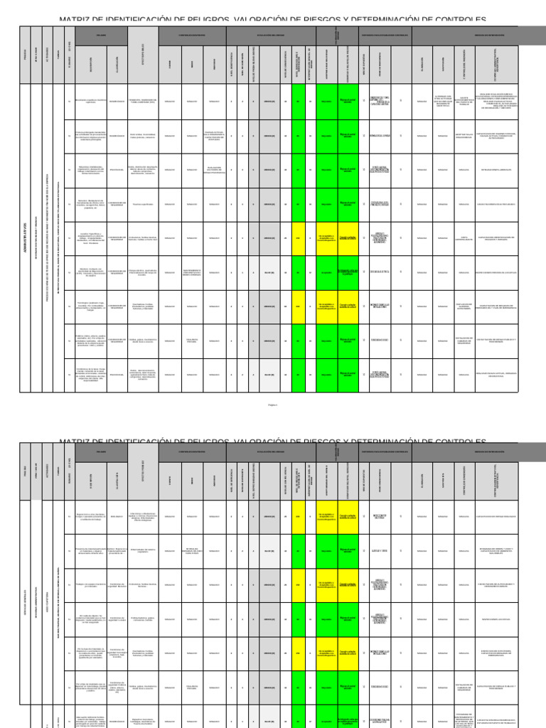 Identificación y Control de Riesgos Laborales | PDF | Dolor lumbar ...