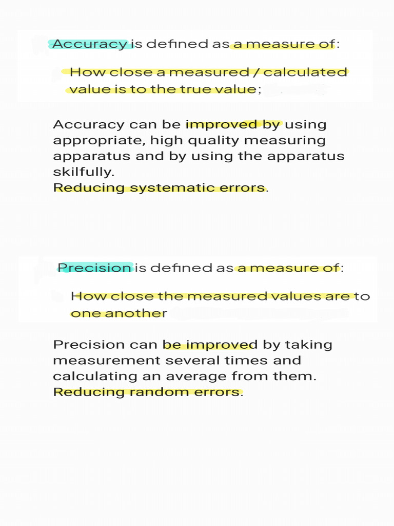 Accuracy Vs Precision - 241104 - 151309 | PDF