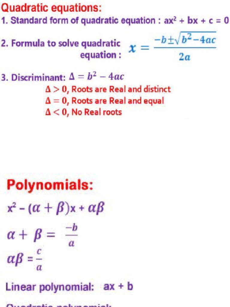 Maths SSLC Revision | PDF