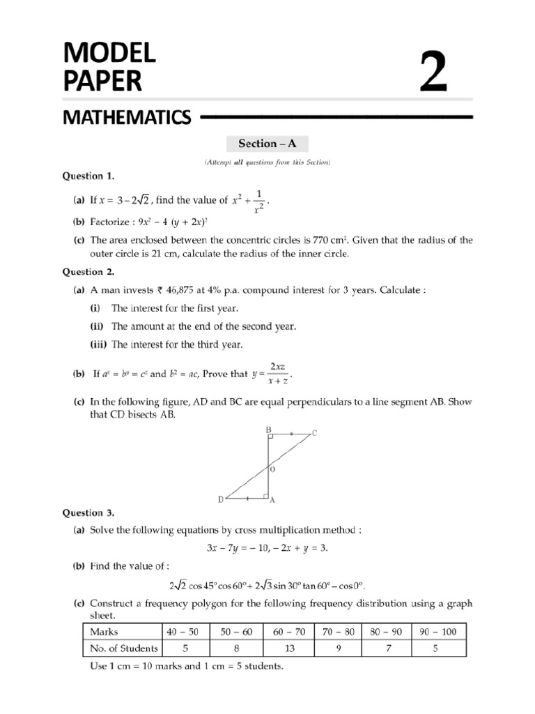 Model Paper 2 | PDF