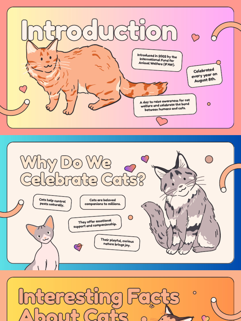 International Cat Day Awareness Guide | PDF | Cats | Felids