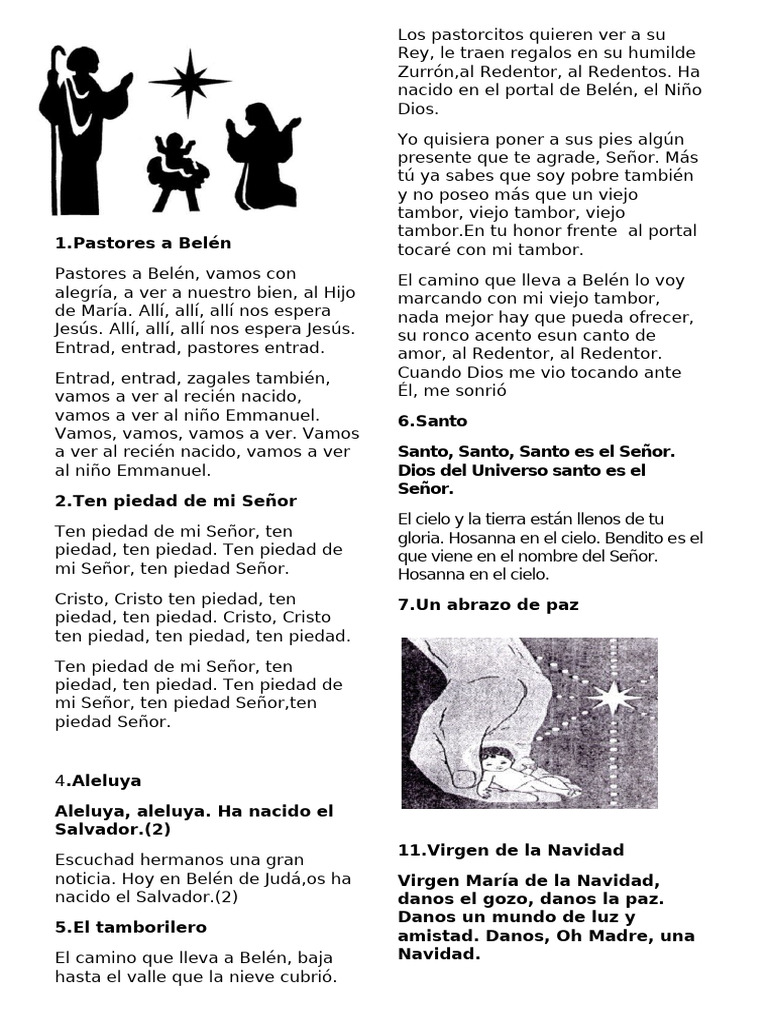 Villancicos y Cantos de Navidad | PDF | María, madre de Jesús ...