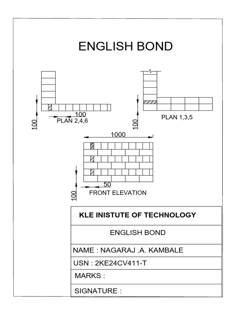 English Bond Nagaraj (1) - Model | PDF