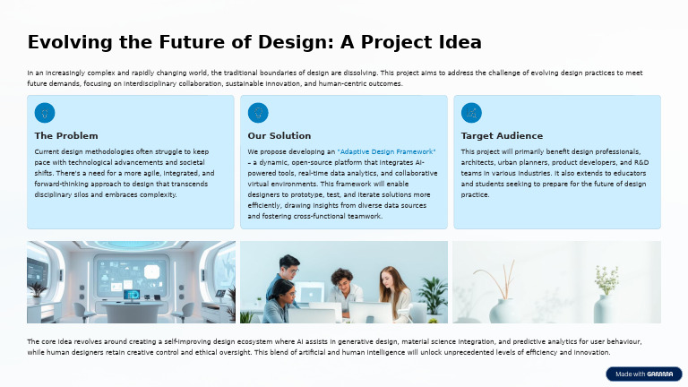 Future-Ready Design Framework Proposal | PDF