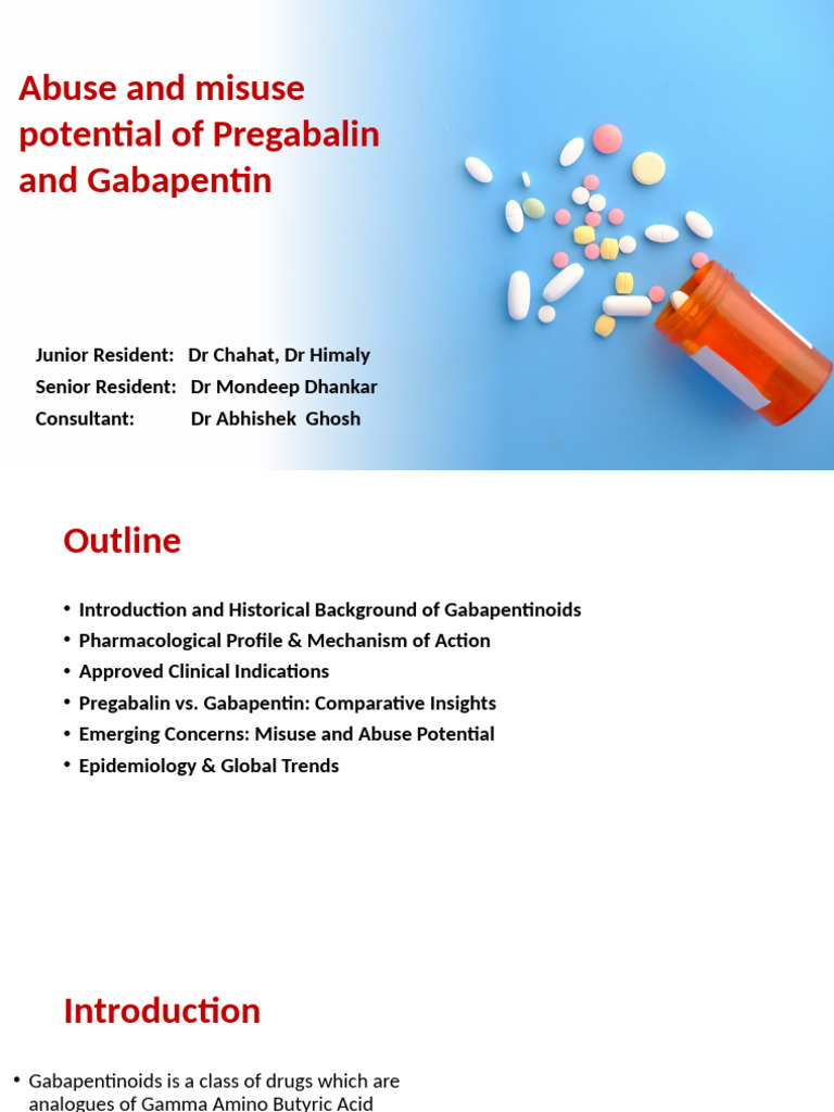 Seminar Abuse and Misuse of Pregabalin and Gabapentin Final ...