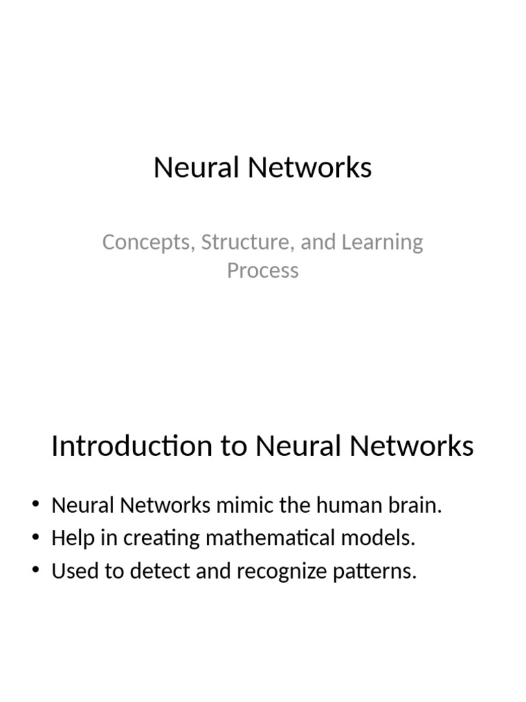 Neural Networks Presentation | PDF