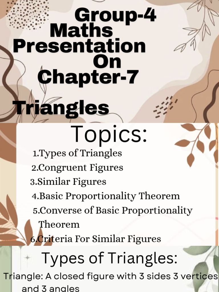 Maths Presentation - Triangles ? | PDF