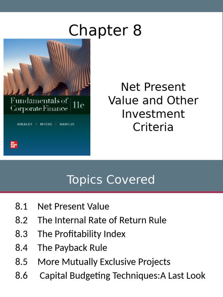 7 Net Present Value and Other Investment Criteria | PDF | Internal Rate ...