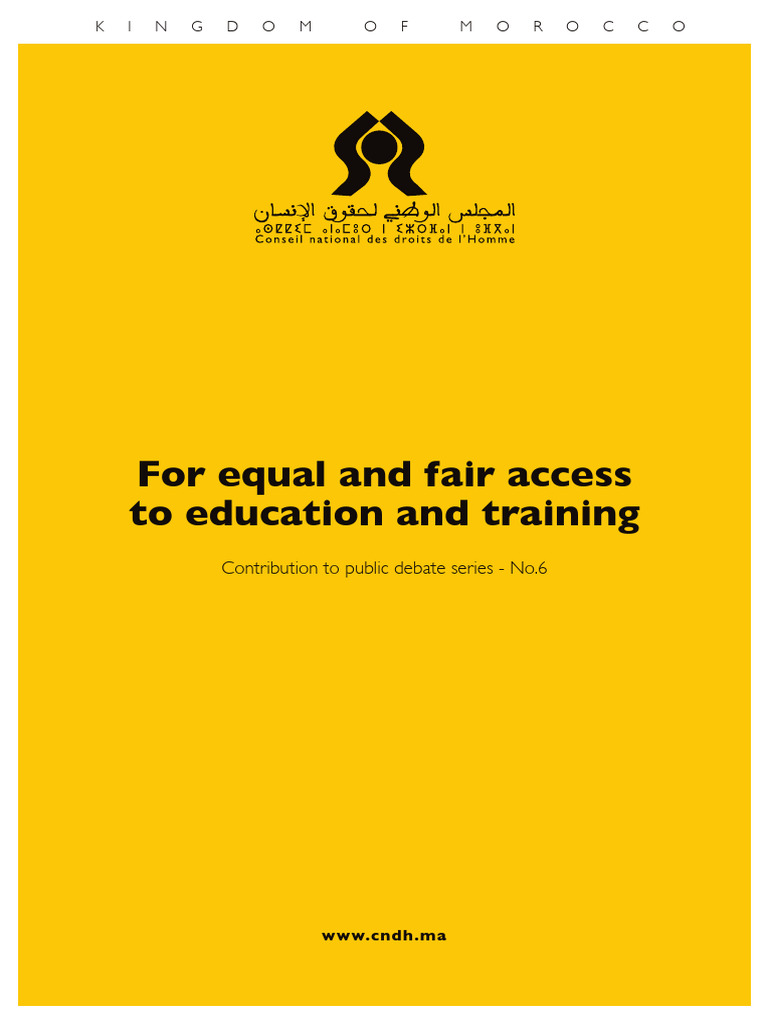 Equal Access to Education in Morocco | PDF | Human Rights | Knowledge