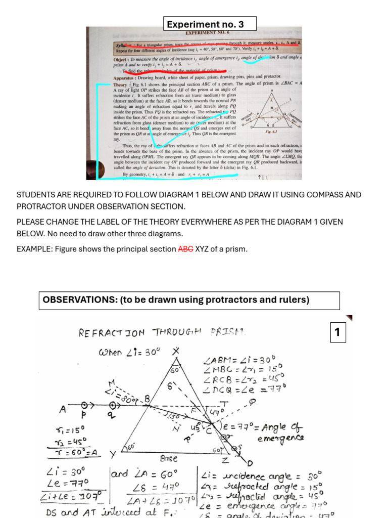 Experiment No 3 - Prism | PDF