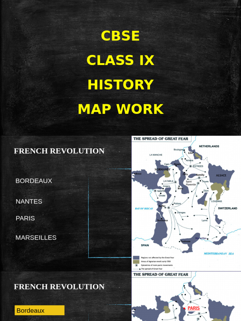 CBSE Class IX History Map Work Guide | PDF