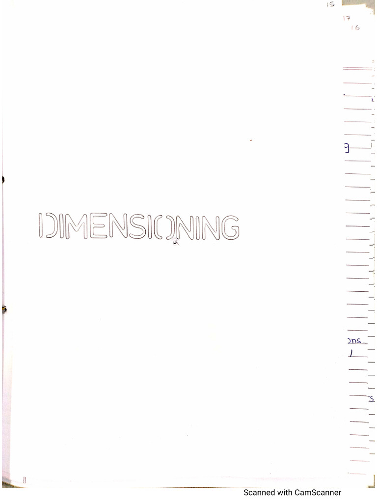 Exp No. 6 Dimensioning | PDF