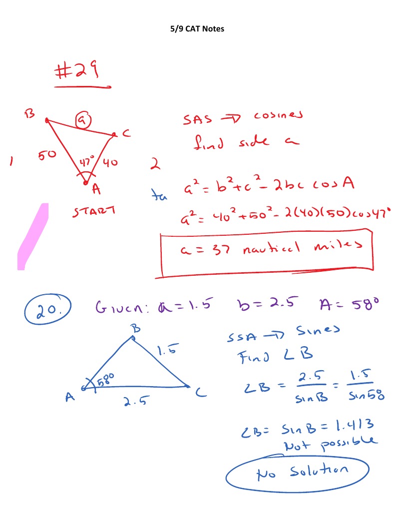 5/9 CAT Notes Summary | PDF | Science & Mathematics