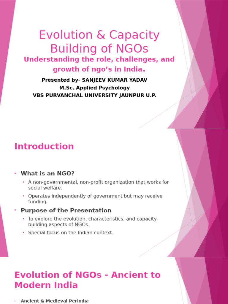 Evolution and Capacity of NGOs in India | PDF | Non Governmental ...