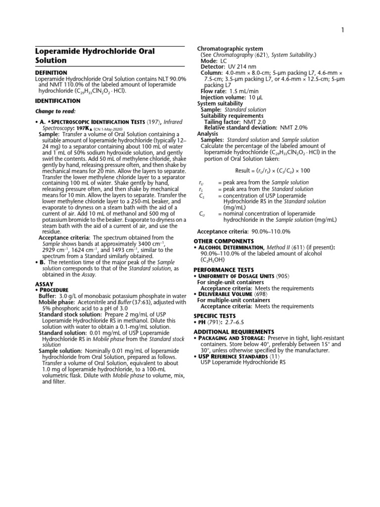 LOPERAMIDE HYDROCHLORIDE ORAL SOLUTION intelligence overview