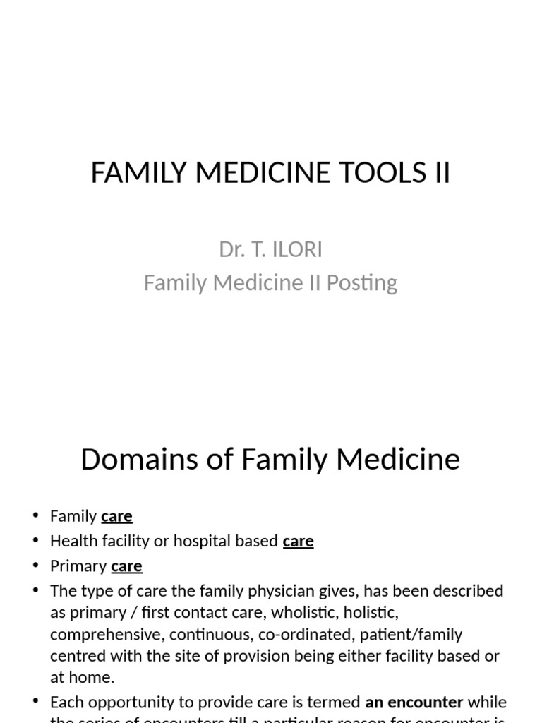 Family Medicine Assessment Tools Guide | PDF | Geriatrics | Health Care