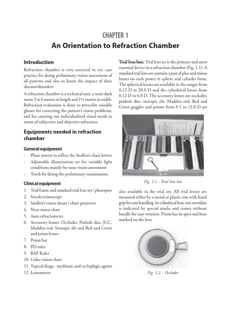 Essential Guide to Refraction Chambers | PDF | Eye | Optics