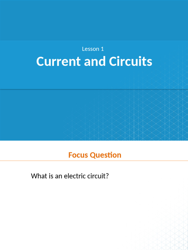 Understanding Electric Circuits and Current | PDF | Electric Current ...