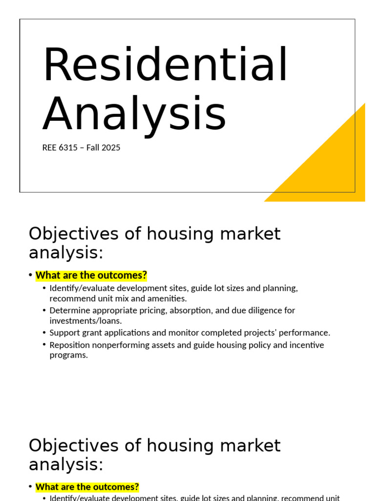 Housing Market Analysis for Development | PDF | Demand | Recession
