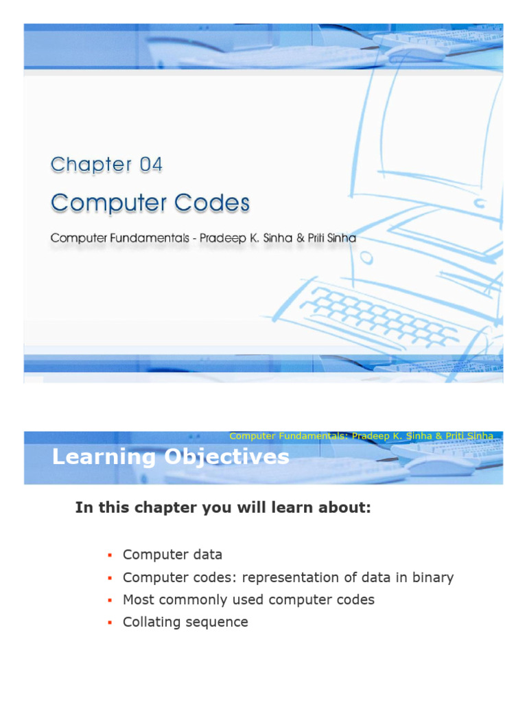 Computer Fundamentals-Lecture Slide 6 | PDF | Character Encoding ...