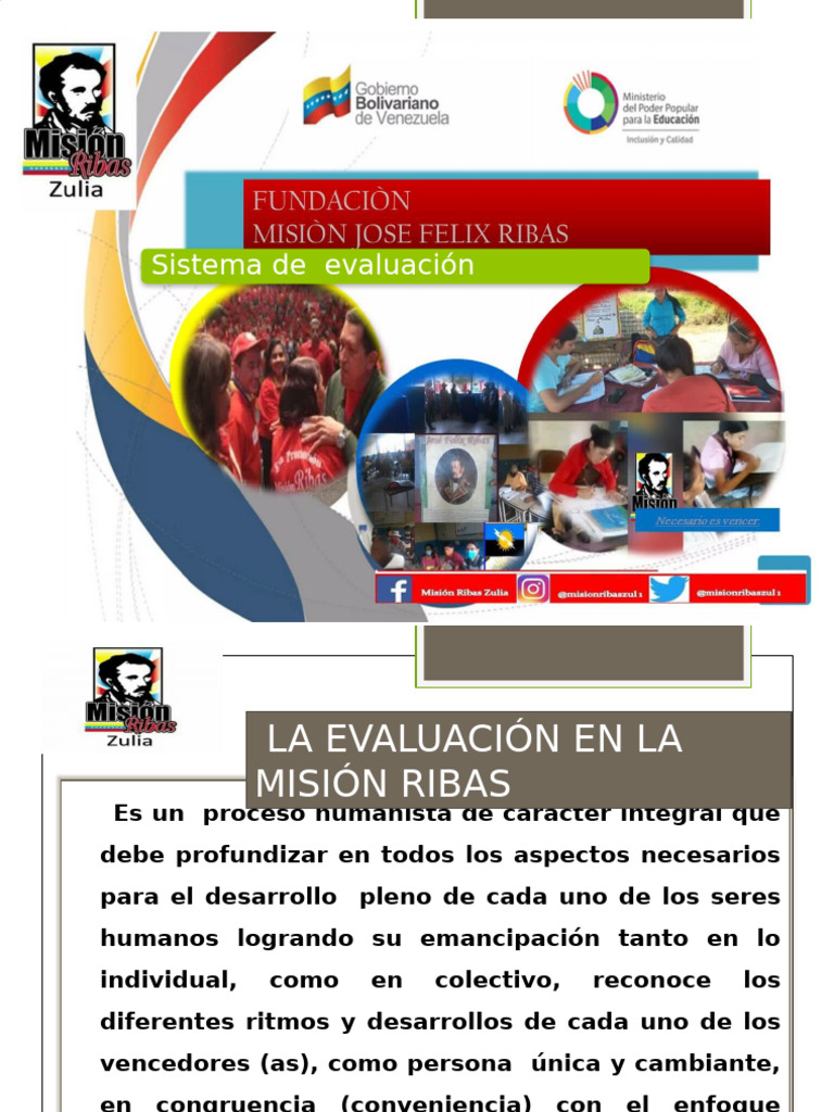 Evaluación Integral en la Misión Ribas | PDF | Evaluación