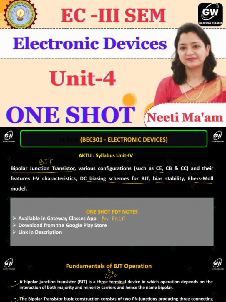 Ed U-4 One Shot Notes | PDF