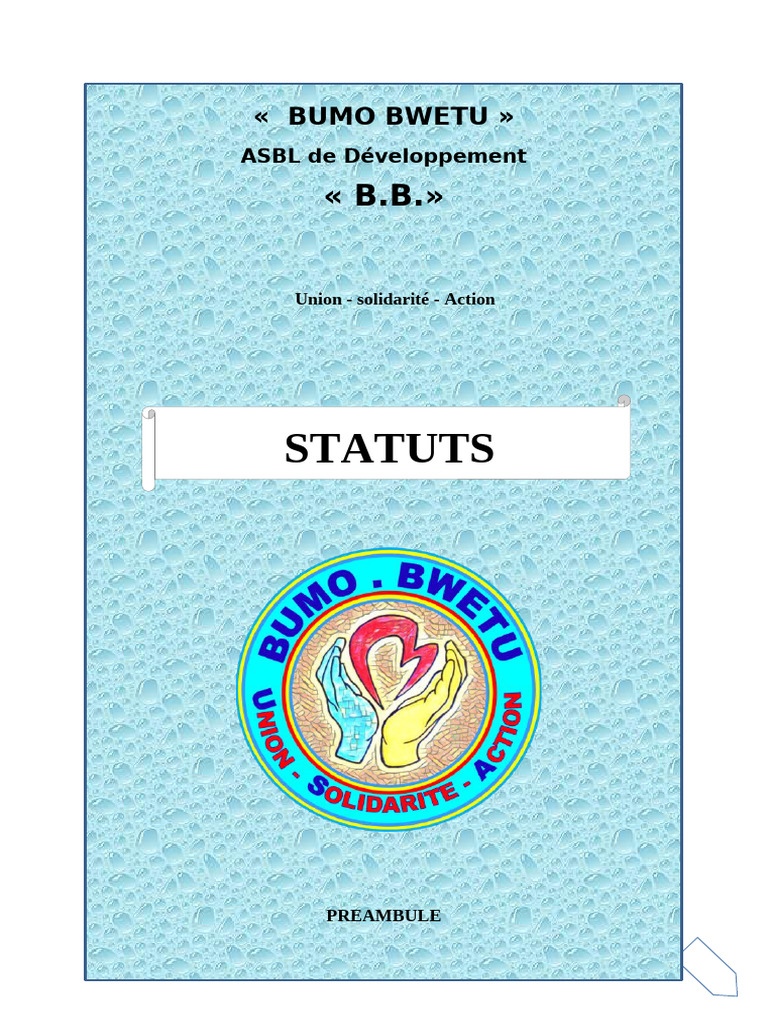 ASBL BUMO BWETU : Union et Développement | PDF