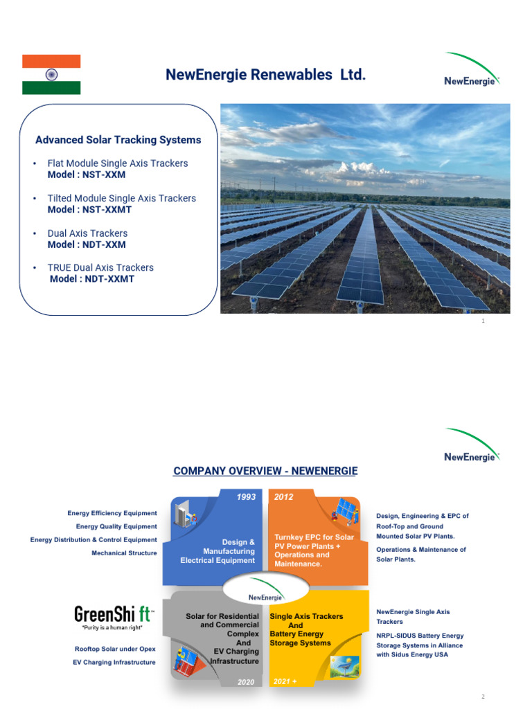 Advanced Solar Tracking Systems Overview | PDF | Photovoltaics | Solar ...