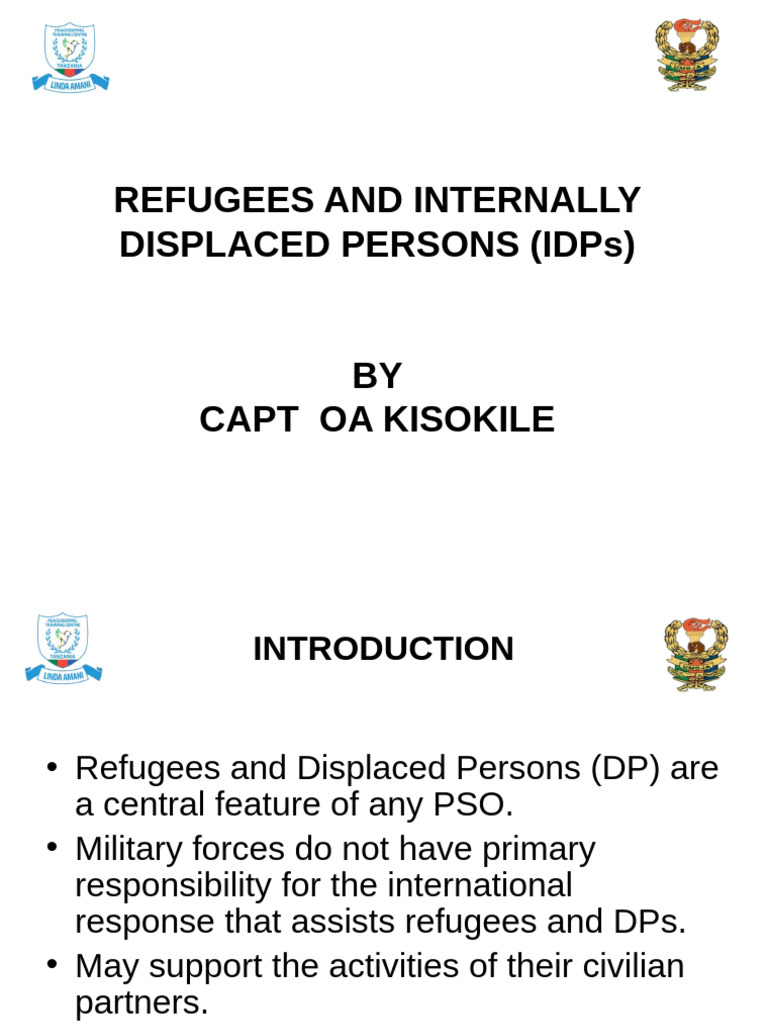 Refugees and Internally Displaced Persons (Idps) PTC | PDF | Refugee ...
