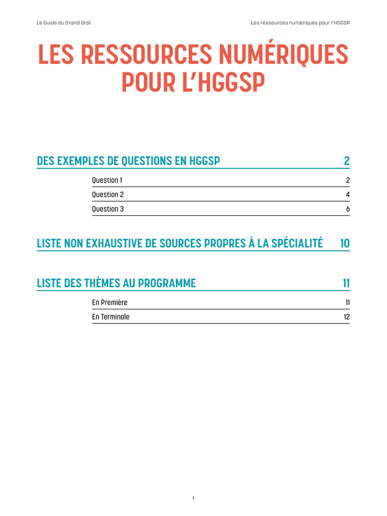 Ressources HGGSP pour le Grand Oral | PDF | WikiLeaks | L'Holocauste