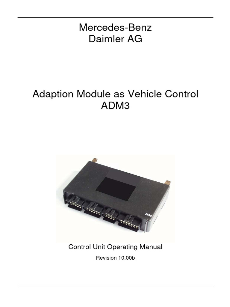 ADM3 Control Unit Manual Rev. 10.00b | PDF | Parameter (Computer ...