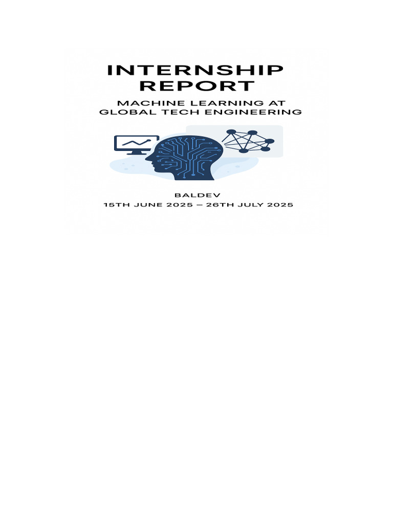 Full Internship Report With Images | PDF | Machine Learning ...
