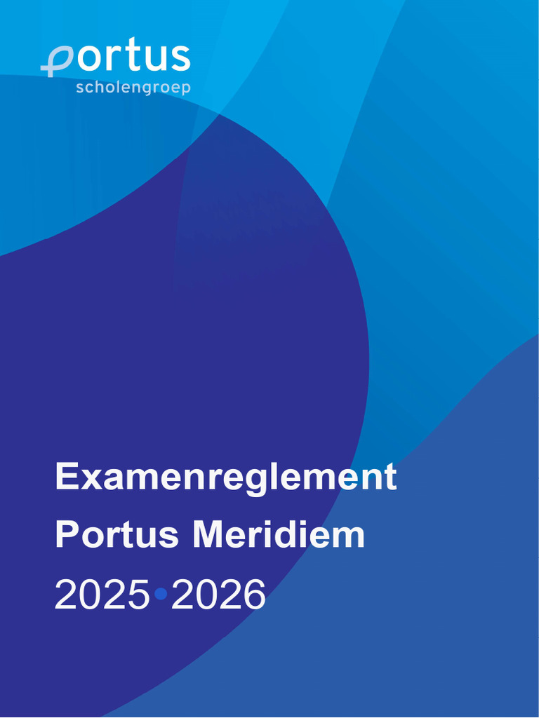 Examenreglement Portus Meridiem 2025 20266572114743422362255 | PDF