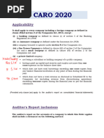 CARO 2020 Audit Report Format Guide | PDF | Loans | Audit