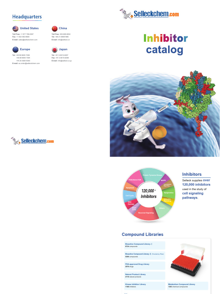 Selleck Inhibitor Catalog Low Resolution en | PDF | Protein Kinase B ...