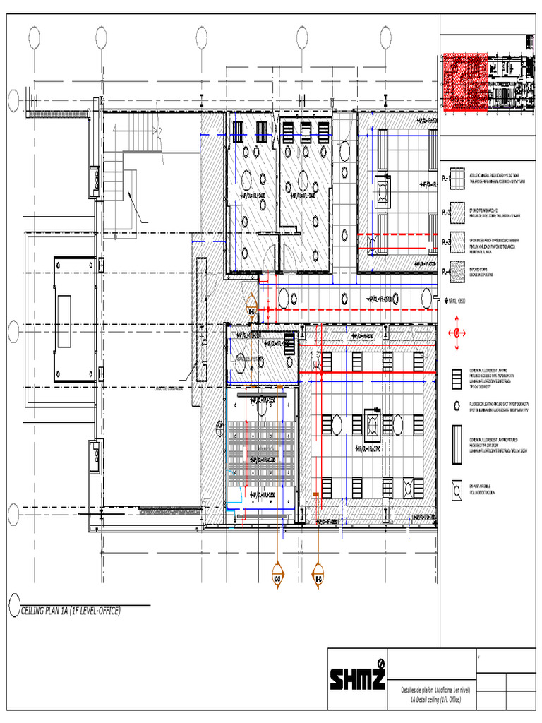 Office Ceiling Plan and Layout Details | PDF