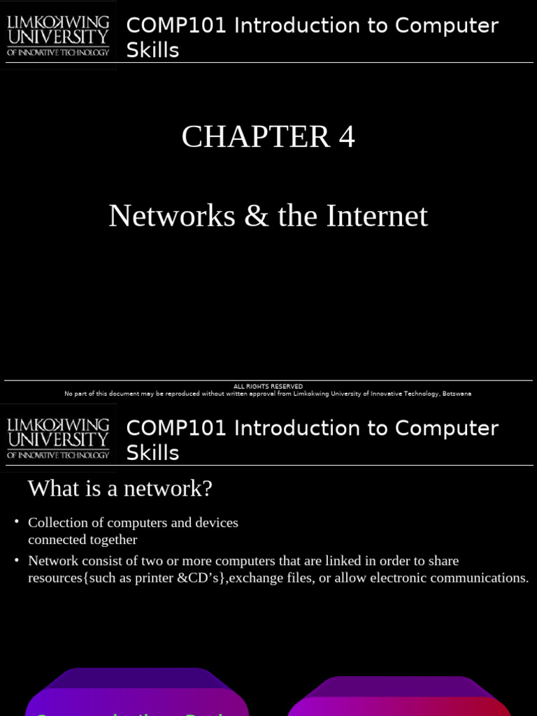 Chapter 3networks & Internet | PDF | World Wide Web | Internet & Web