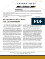What You Should Know About Hold Harmless Clauses: Newsletter